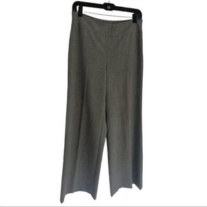 THE LIMITED stretch wide leg trouser pants. Gray, zipper, belt loops - size 6